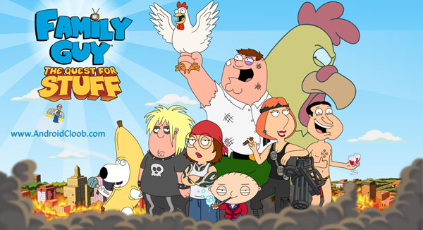 Family Guy The Quest for Stuff دانلود Family Guy The Quest for Stuff v1.54 بازی مرد خانواده اندروید + مود