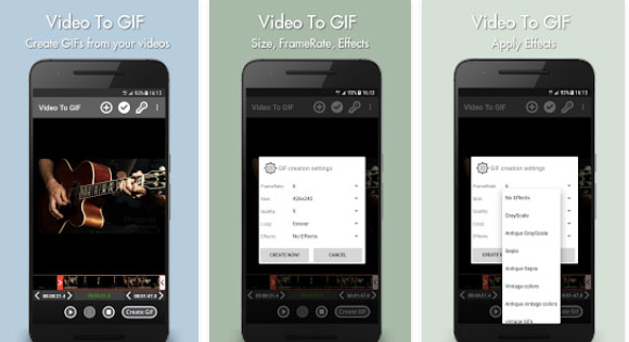 Video to GIF دانلود Video to GIF Premium v2.4 برنامه مبدل ویدئو به گیف اندروید